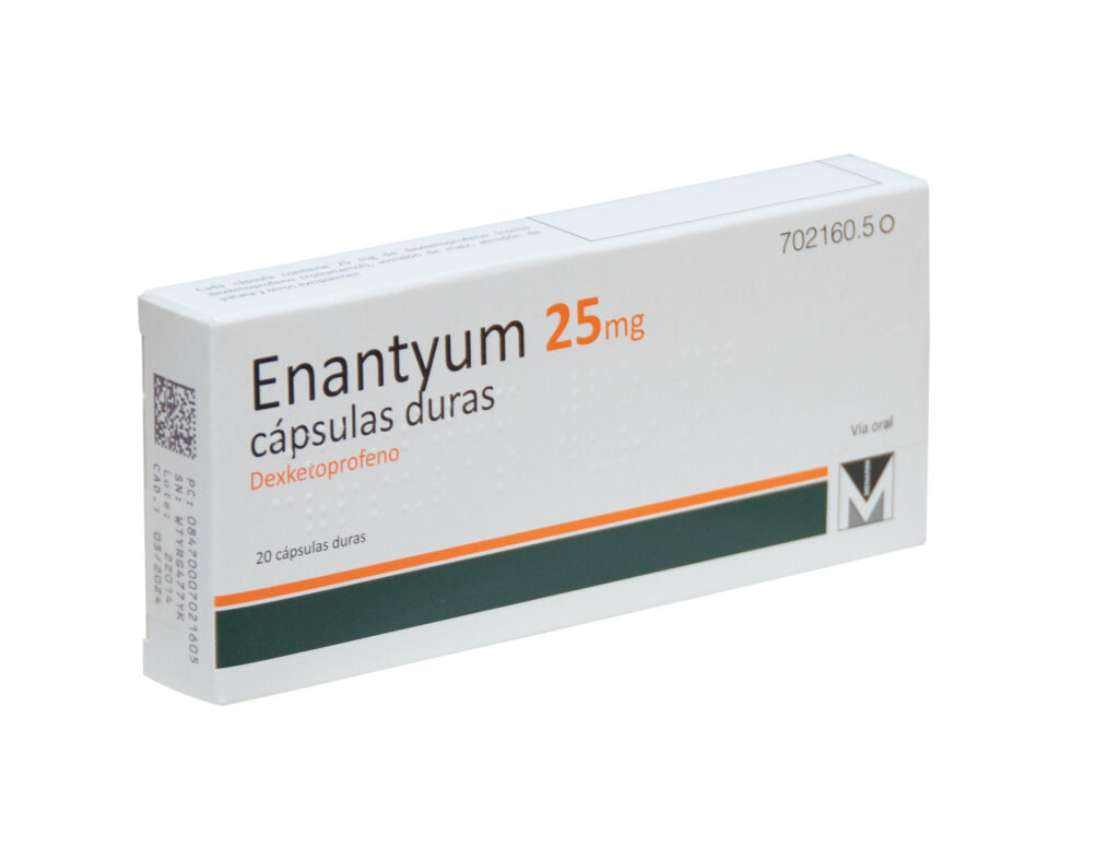 Enantyum 25 mg es la presentación más habitual de este analgésico. | .